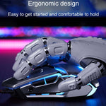 Mouse cablato Inphic PW2 4000 DPI 6 tasti programmabili