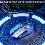 Mouse cablato Inphic PW2 4000 DPI 6 tasti programmabili