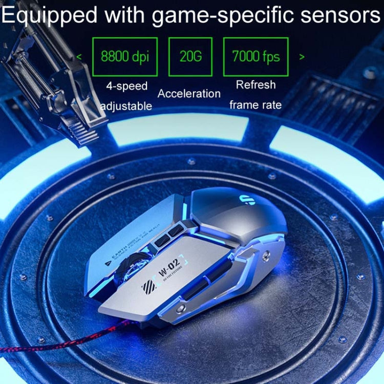 Mouse cablato Inphic PW2 4000 DPI 6 tasti programmabili