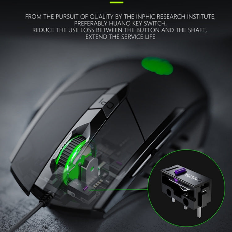 Mouse cablato gaming Inphic PW1 con illuminazione RGB