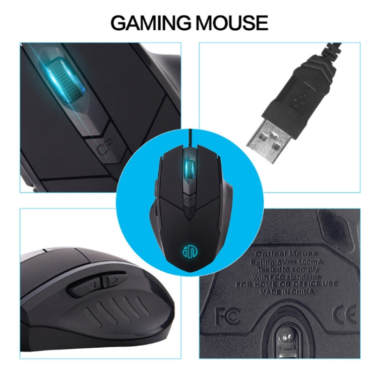 Mouse cablato gaming Inphic PW1 con illuminazione RGB