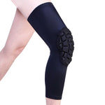 Ginocchiere sportive a nido d'ape in lycra per sport outdoor