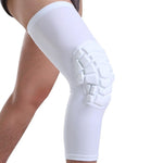 Ginocchiere sportive a nido d'ape in lycra per sport outdoor