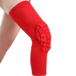 Ginocchiere sportive a nido d'ape in lycra per sport outdoor