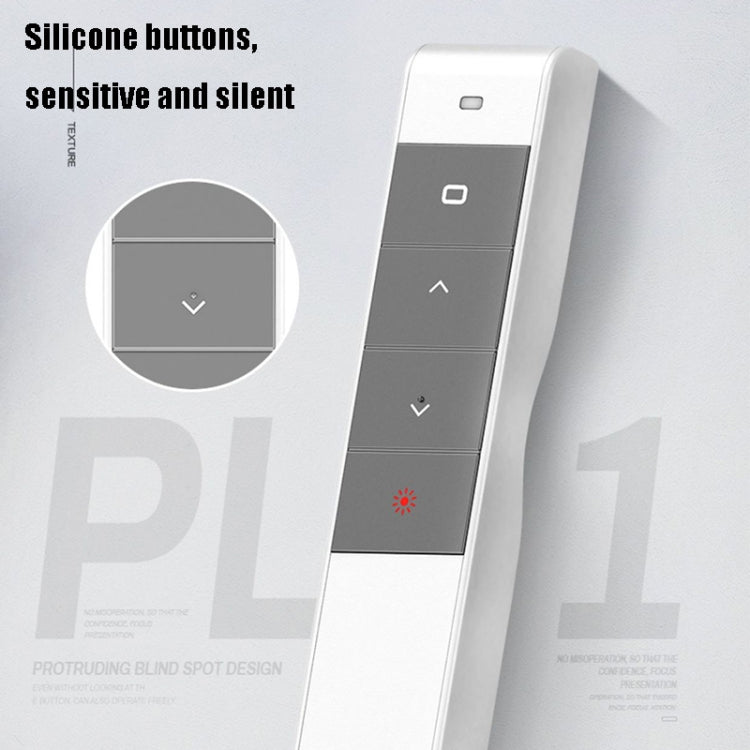 Inphic PL1 Puntatore wireless Penna con telecomando laser Penna a vibrazione PPT per ufficio Proiezione multimediale Penna laser rossa, Battery Black, Battery White, Charging Clack, Charging White