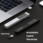 Inphic PL1 Puntatore wireless Penna con telecomando laser Penna a vibrazione PPT per ufficio Proiezione multimediale Penna laser rossa, Battery Black, Battery White, Charging Clack, Charging White