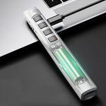 Inphic PL1 Puntatore wireless Penna con telecomando laser Penna a vibrazione PPT per ufficio Proiezione multimediale Penna laser rossa, Battery Black, Battery White, Charging Clack, Charging White