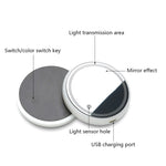 Sottobicchiere luminoso auto con ricarica USB 2 pezzi