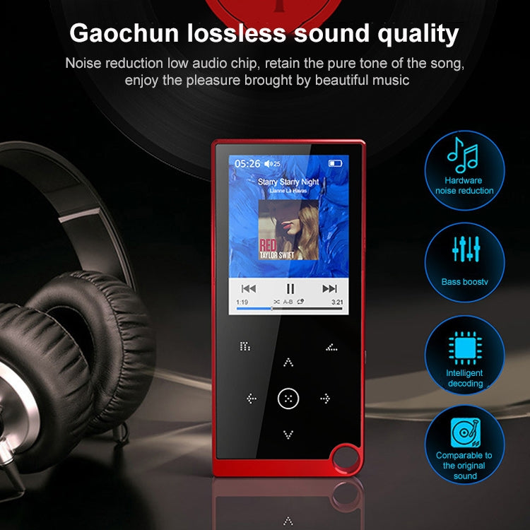 Lettore musicale MP4/MP3 Lossless 2,4" con Bluetooth