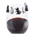 Set 2 Cat Drinks Segna Bicchieri in Silicone 6 pezzi