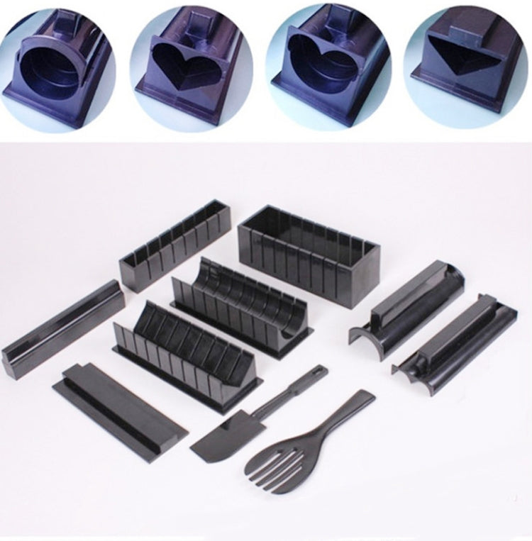 Stampo per sushi 11 in 1 con coltello in plastica HIPS
