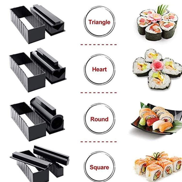 Stampo per sushi 11 in 1 con coltello in plastica HIPS