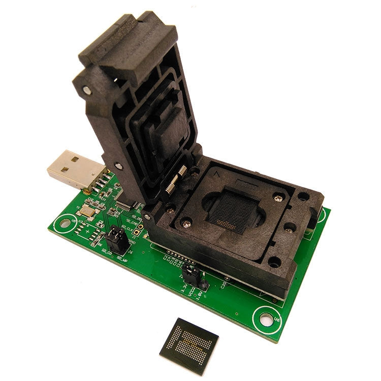 Presa test USB EMCP221 per programmazione chip IC a 38 pin