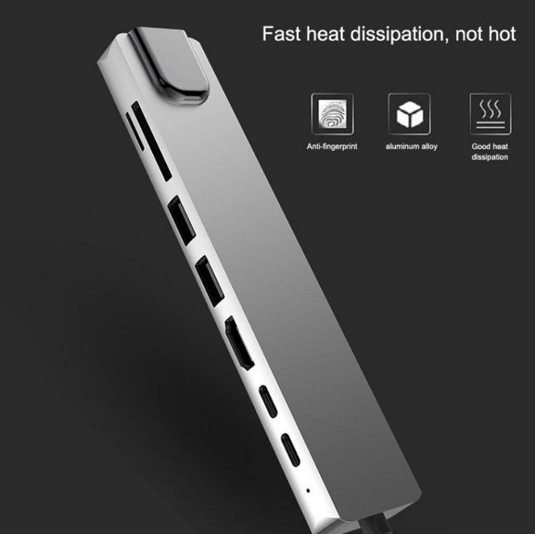 Docking Station Hub 8 in 1 USB-C 87W con HDMI e RJ45
