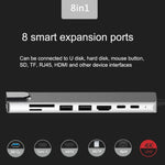 Docking Station Hub 8 in 1 USB-C 87W con HDMI e RJ45