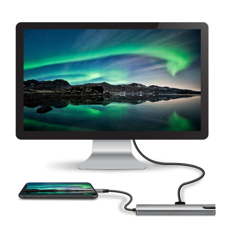 Docking Station Hub 8 in 1 USB-C 87W con HDMI e RJ45