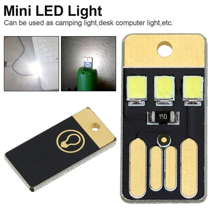 Luce notturna LED portachiavi USB mini pocket 10 pezzi