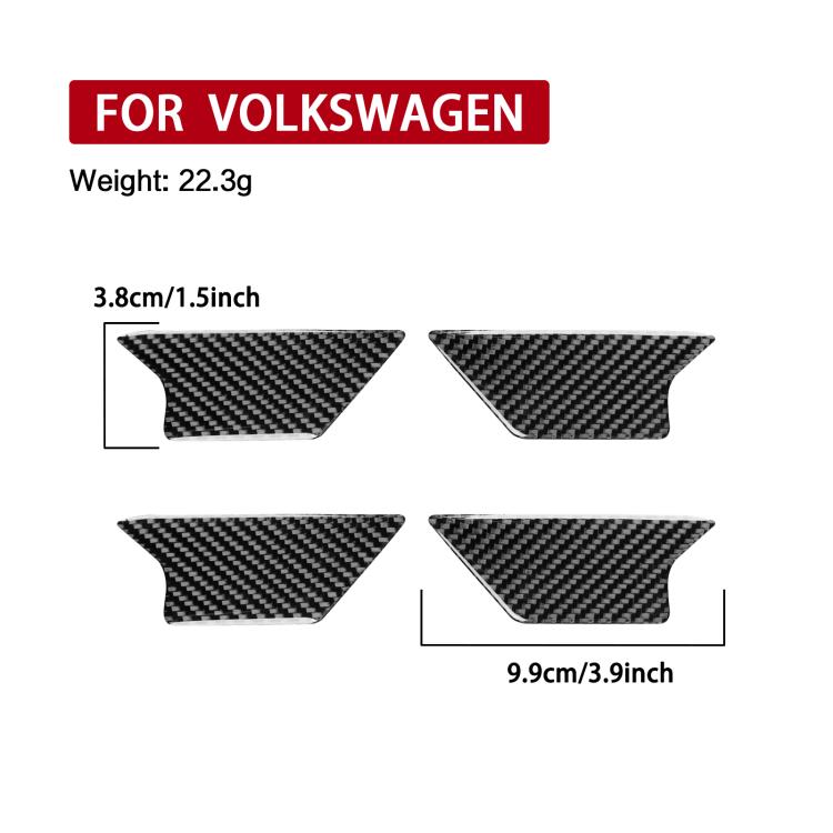 Adesivi finitura maniglia portiera sinistra VW Magotan CC 3 pezzi