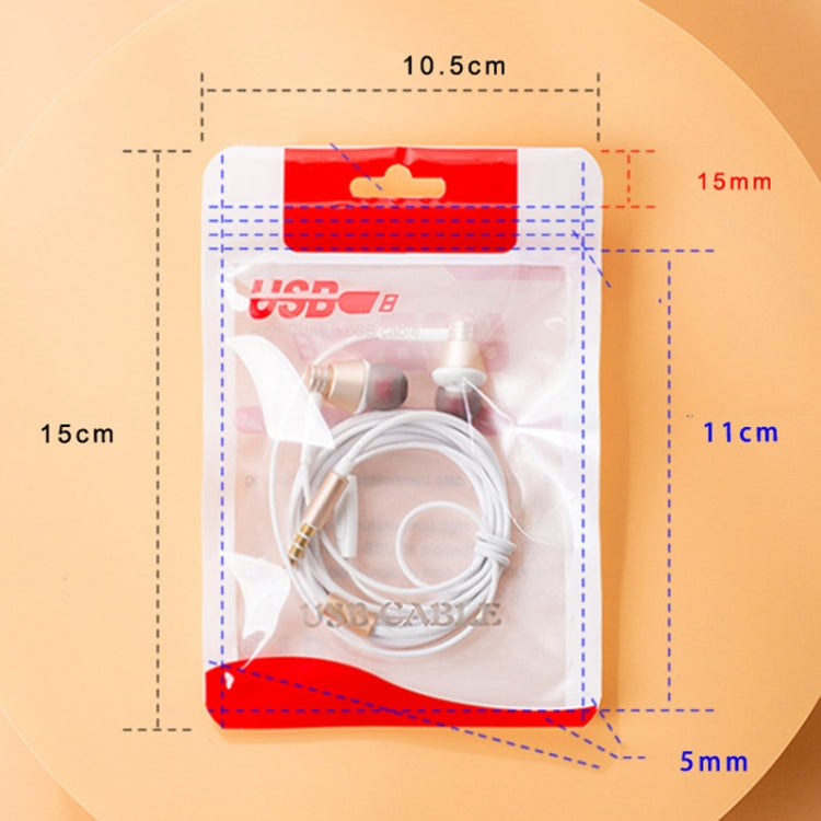 Busta sigillante in plastica per cavo dati 10.5x15cm e 8x14cm