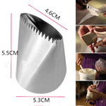 Ugello in acciaio inossidabile per decorazione torte 55 mm