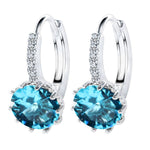 Orecchini da donna con zirconi in argento 925 lucidi