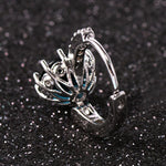 Orecchini da donna con zirconi in argento 925 lucidi