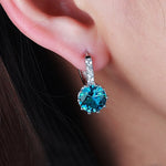 Orecchini da donna con zirconi in argento 925 lucidi