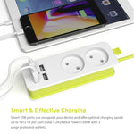 Multipresa 4 Porte USB 1200W con Cavo 1,5 m EU Plug