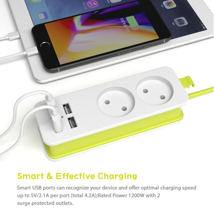 Multipresa 4 Porte USB 1200W con Cavo 1,5 m EU Plug