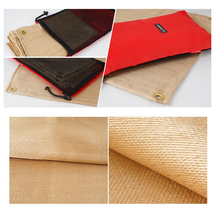 Panno ignifugo in fibra di vetro per barbecue Small 46x44 cm