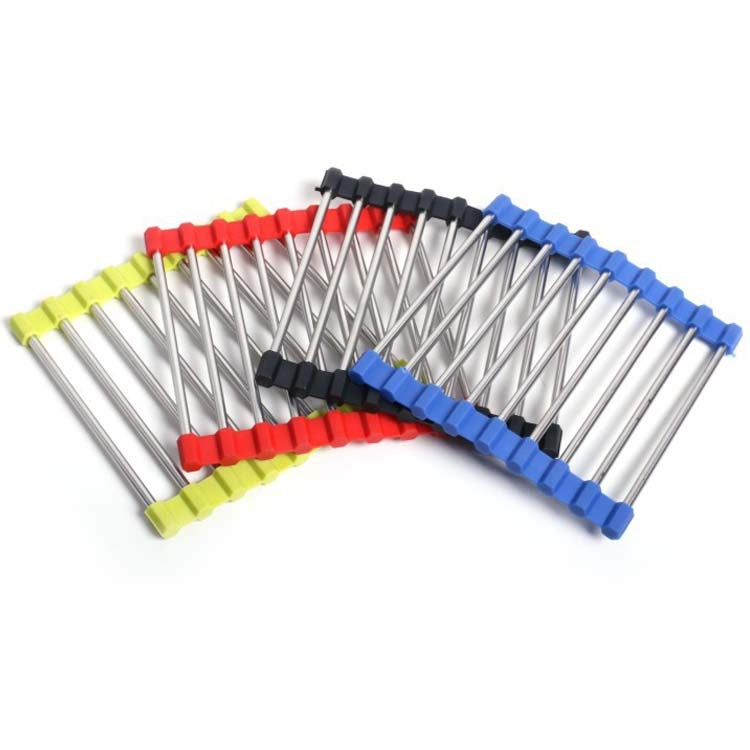 Set 3 tovagliette antiscottatura in acciaio inox 18x18 cm
