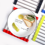 Set 3 tovagliette antiscottatura in acciaio inox 18x18 cm