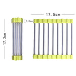 Set 3 tovagliette antiscottatura in acciaio inox 18x18 cm