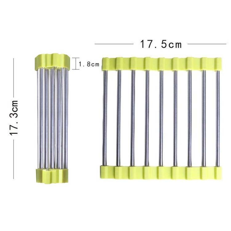 Set 3 tovagliette antiscottatura in acciaio inox 18x18 cm