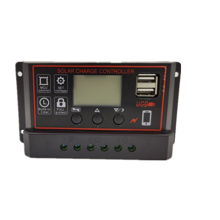 Regolatore di carica solare 12V/24V con USB 10A-30A