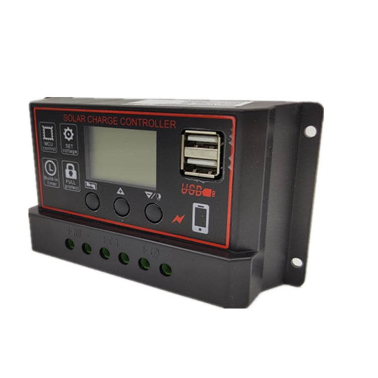 Regolatore di carica solare 12V/24V con USB 10A-30A