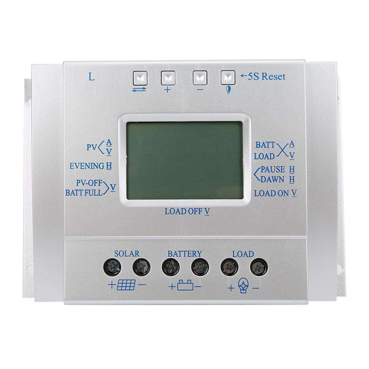 Regolatore di carica solare PWM 12/24V 60A con display LCD
