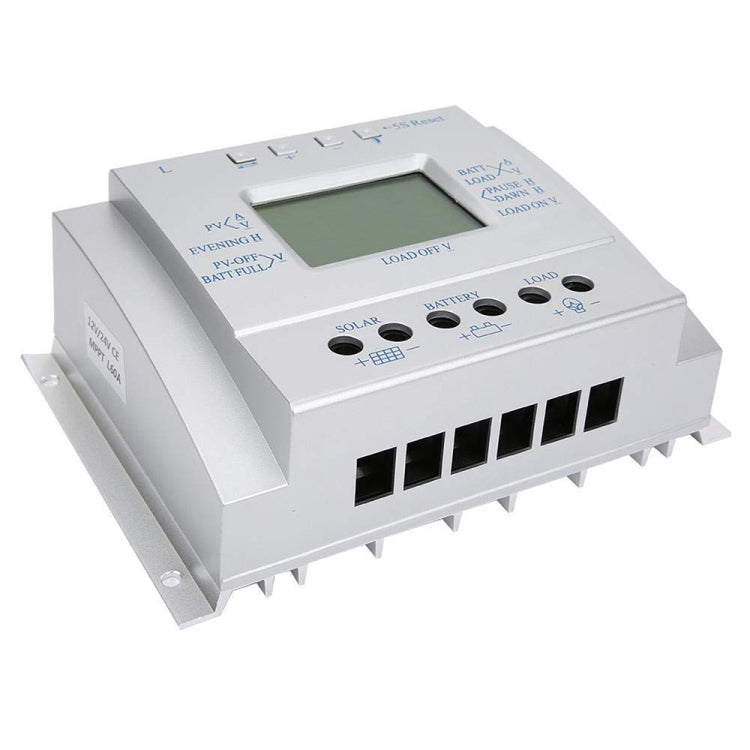 Regolatore di carica solare PWM 12/24V 60A con display LCD - immagine 2