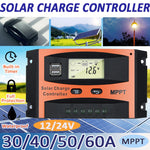 Regolatore solare MPPT 12V/24V con uscita USB 30A-60A