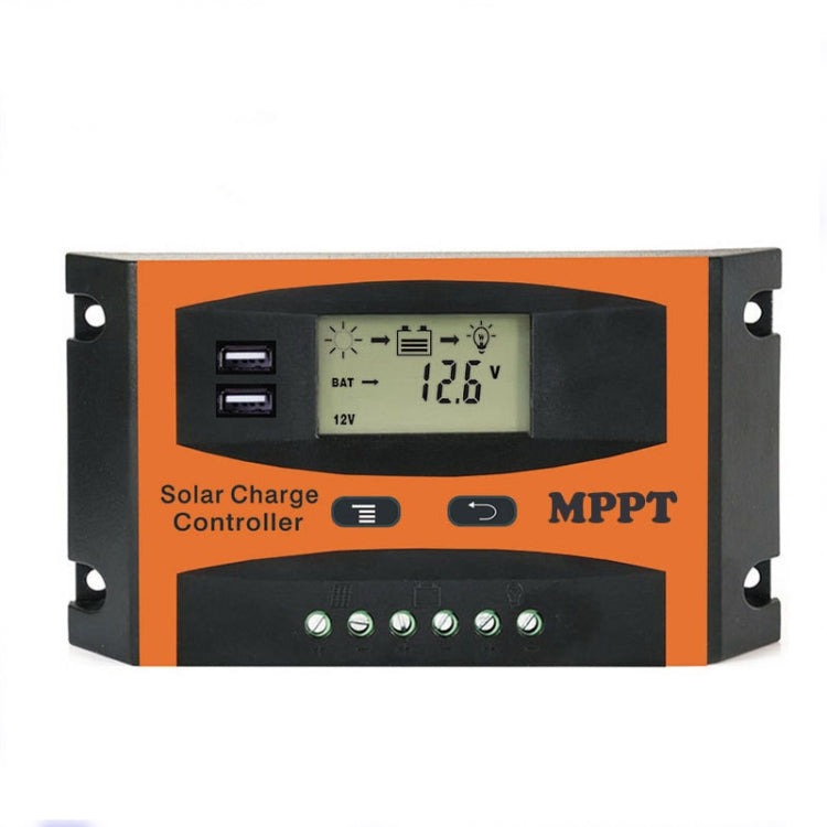Regolatore solare MPPT 12V/24V con uscita USB 30A-60A