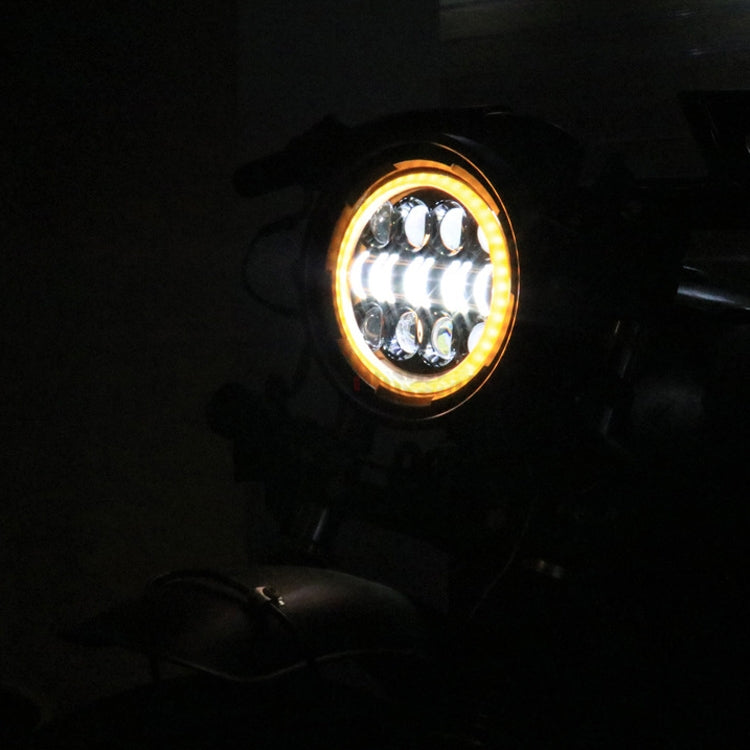Faro LED per moto 7 pollici con luce di marcia diurna 12V 55W
