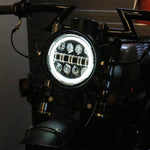 Faro LED per moto 7 pollici con luce di marcia diurna 12V 55W