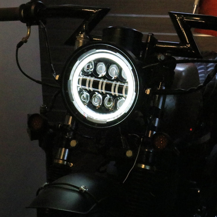 Faro LED per moto 7 pollici con luce di marcia diurna 12V 55W