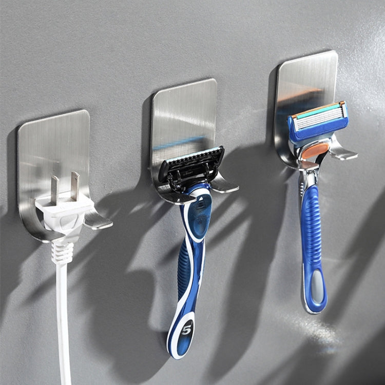 Gancio adesivo in acciaio inox per rasoio da bagno 10 pezzi