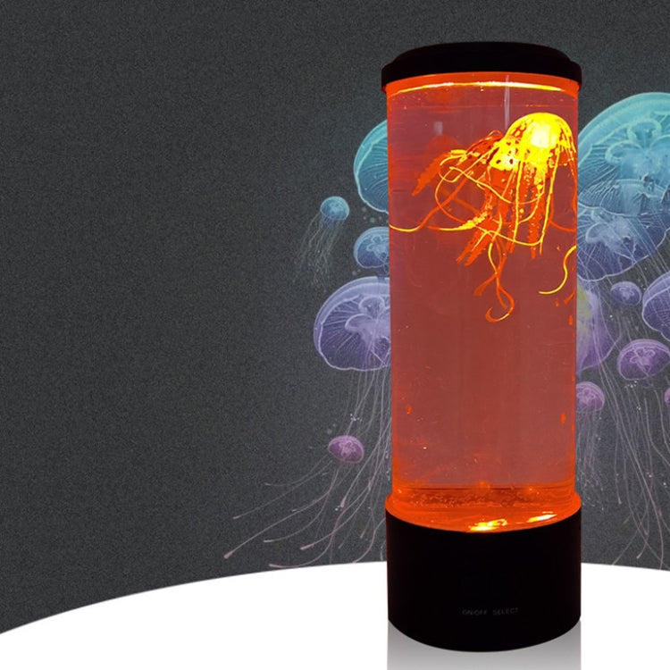 Lampada medusa LED cilindrica con luce USB 10.5x10.5x29.4cm