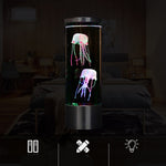 Lampada medusa LED cilindrica con luce USB 10.5x10.5x29.4cm