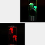 Lampada medusa LED cilindrica con luce USB 10.5x10.5x29.4cm
