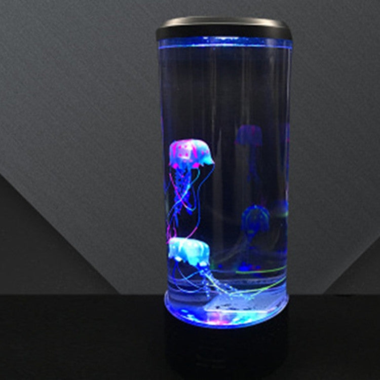 Lampada medusa LED cilindrica con luce USB 10.5x10.5x29.4cm