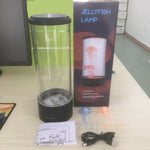 Lampada medusa LED cilindrica con luce USB 10.5x10.5x29.4cm