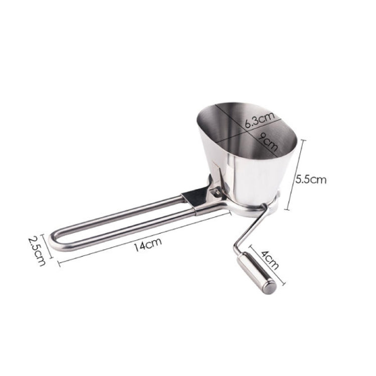 Tritatutto manuale in acciaio inox per verdure ed erbe